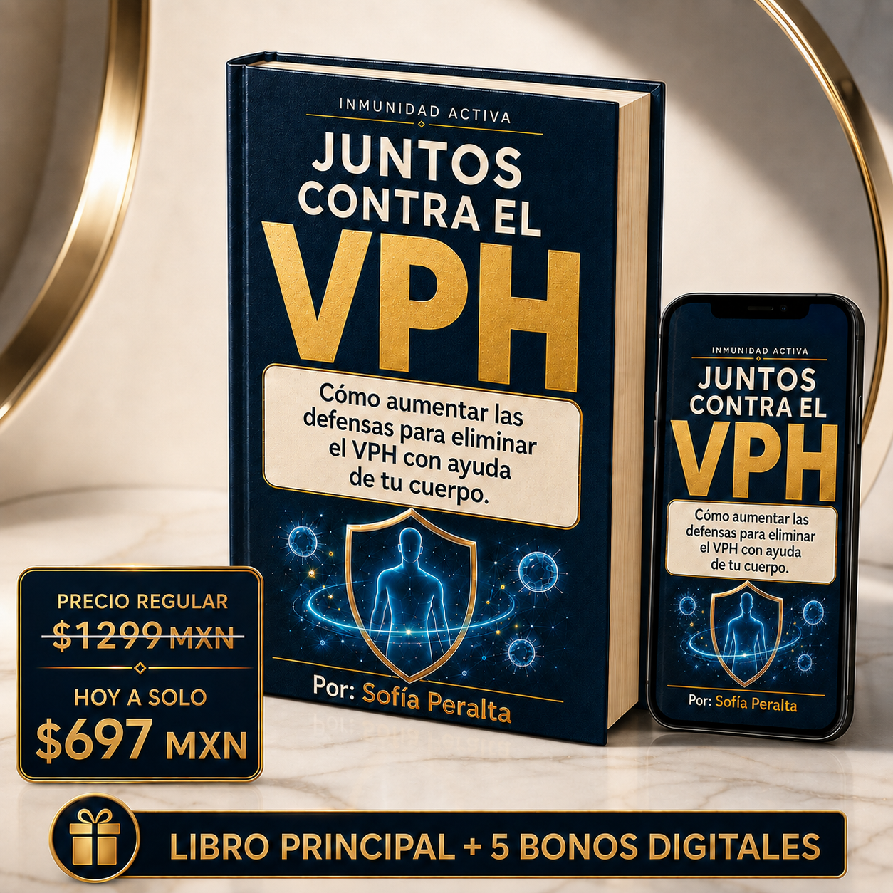 Oferta especial de Juntos Contra el VPH: antes $1,200 MXN, hoy $697 MXN