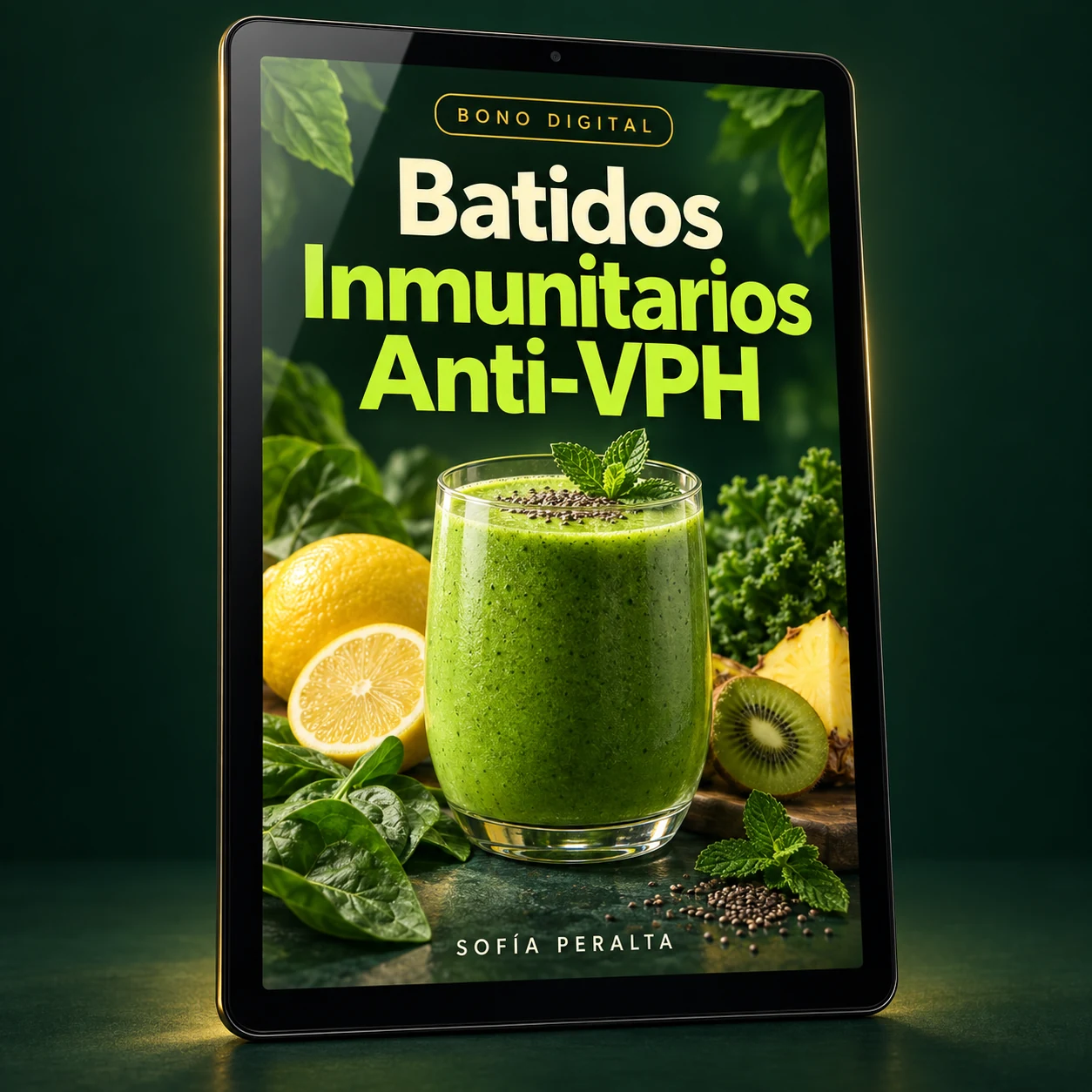 Mockup digital del bono Batidos Inmunitarios Anti-VPH